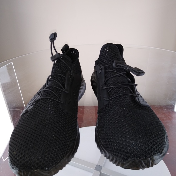 Steel Toe Slip Resistant Black Sneakers - Picture 3 of 3